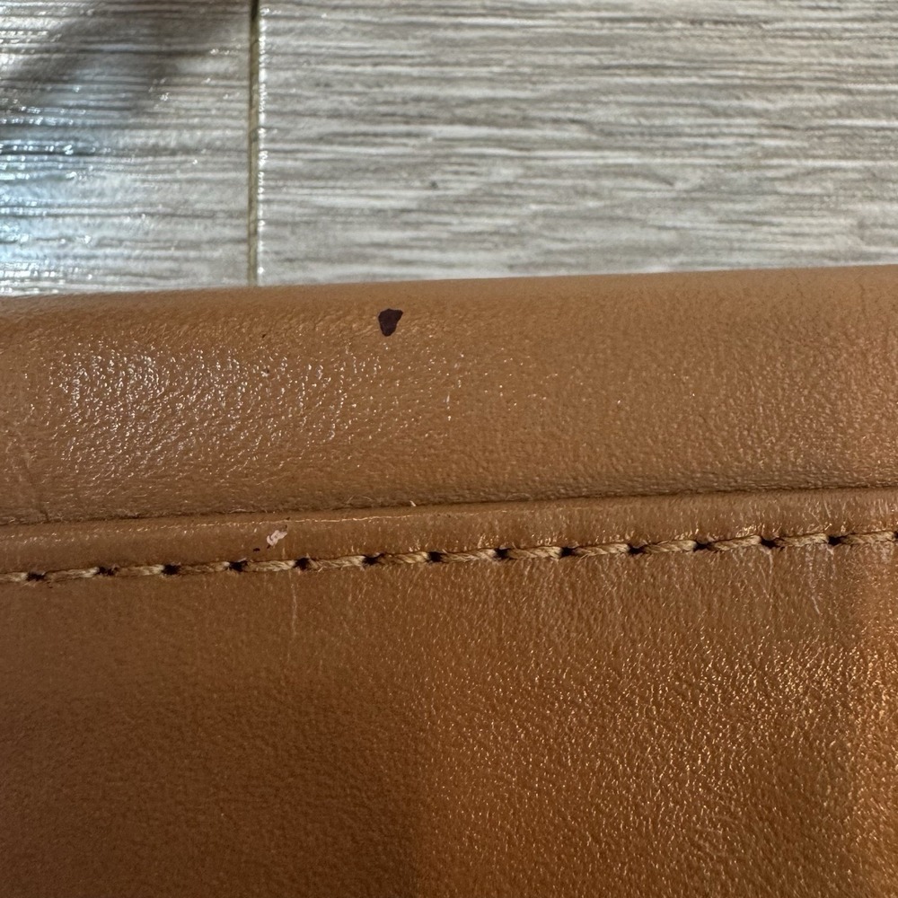 Vintage SAS Brown Leather Slouchy Flap Crossbody Shoulder Bag Purse USA Made Y2K - Picture 9 of 13